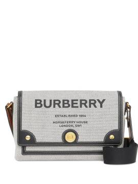 Burberry Note Schultertasche mit Print - Schwarz von Burberry