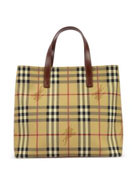 Burberry Pre-Owned 1990-2000 Shopper mit Haymarket Check - Nude von Burberry