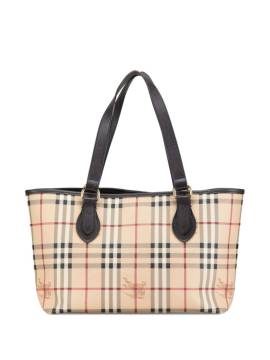 Burberry Pre-Owned 2000-2017 Haymarket Check Canvas Tote Bag - BROWN von Burberry