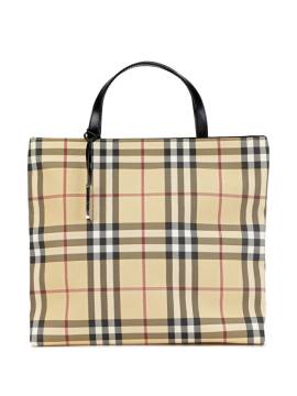 Burberry Pre-Owned 2000-2017 Tote Bag aus House Check-Canvas - Braun von Burberry