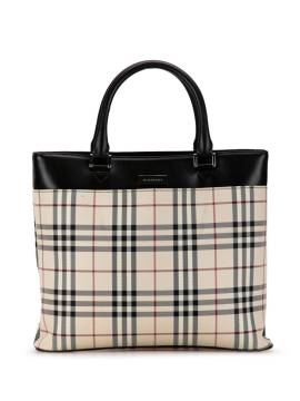 Burberry Pre-Owned 2000-2017 pre-owned Shopper mit House-Karo - Braun von Burberry
