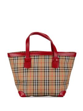 Burberry Pre-Owned 20th Century Haymarket Check Canvas Tote Bag - Braun von Burberry