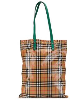 Burberry Pre-Owned 20th Century House Check Tote Bag aus Canvas - Braun von Burberry