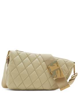 Burberry Shield Schultertasche mit Rautensteppung - Nude von Burberry