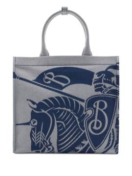 Burberry Kleine EKD Tote Bag aus Canvas - Grau von Burberry