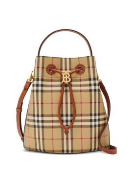 Burberry Kleine Beuteltasche mit TB - Nude von Burberry