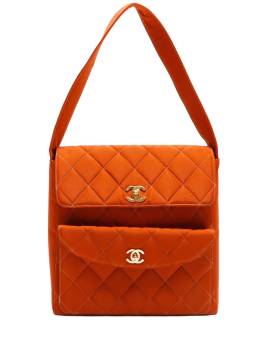 CHANEL Pre-Owned 1985-1993 gesteppte Schultertasche - Orange von CHANEL Pre-Owned