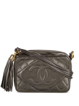 CHANEL Pre-Owned 1989-1991 pre-owned Kameratasche mit Rautensteppung - Grau von CHANEL Pre-Owned