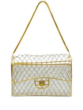 CHANEL Pre-Owned 1990-2000 mittelgroße transparente Schultertasche - Gold von CHANEL Pre-Owned