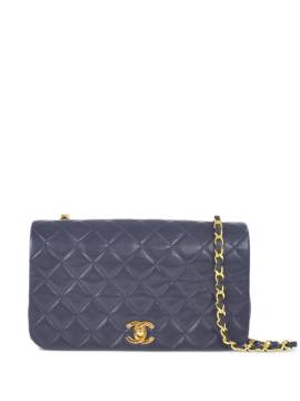 CHANEL Pre-Owned 1990 Full Flap Schultertasche - Blau von CHANEL Pre-Owned