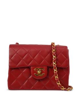 CHANEL Pre-Owned 1990 Mini Classic Flap Schultertasche - Rot von CHANEL Pre-Owned