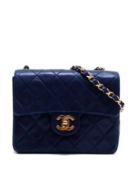 CHANEL Pre-Owned 1990 Mini Schultertasche mit Steppung - Blau von CHANEL Pre-Owned