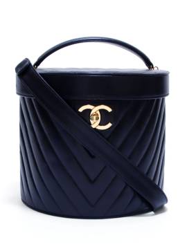 CHANEL Pre-Owned 1991-1994 Kosmetiktasche mit V-Steppung - Schwarz von CHANEL Pre-Owned