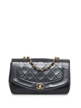 CHANEL Pre-Owned 1991-1994 Pre-Owned Chanel Medium Lambskin Diana Flap crossbody bag - Schwarz von CHANEL Pre-Owned