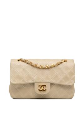 CHANEL Pre-Owned 1991-1994 Small Classic Lambskin Double Flap shoulder bag - Braun von CHANEL Pre-Owned