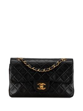 CHANEL Pre-Owned 1991-1994 Small Classic Lambskin Double Flap shoulder bag - Schwarz von CHANEL Pre-Owned
