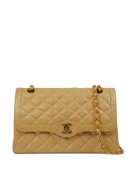 CHANEL Pre-Owned 1992 Double Flap Schultertasche - Nude von CHANEL Pre-Owned