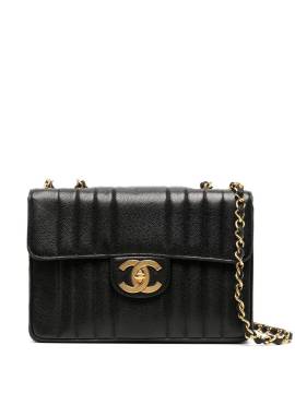 CHANEL Pre-Owned 1992 Jumbo Mademoiselle Classic Flap Schultertasche - Schwarz von CHANEL Pre-Owned