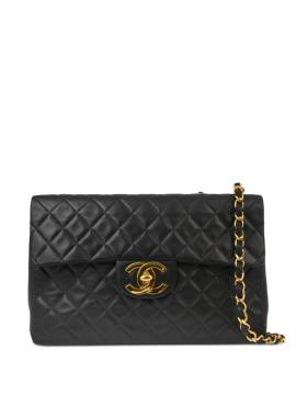 CHANEL Pre-Owned 1992 maxi Classic Flap Schultertasche - Schwarz von CHANEL Pre-Owned