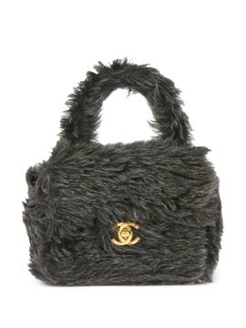 CHANEL Pre-Owned 1992 mini Fur Handtasche - Grau von CHANEL Pre-Owned