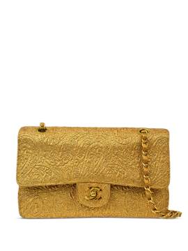 CHANEL Pre-Owned 1992 mittelgroße Schultertasche mit Double Flap - Gold von CHANEL Pre-Owned