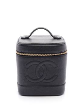 CHANEL Pre-Owned 1994-1996 Kosmetiktasche mit CC-Stickerei - Schwarz von CHANEL Pre-Owned