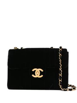 CHANEL Pre-Owned 1994-1996 jumbo Mademoiselle Schultertasche - Schwarz von CHANEL Pre-Owned