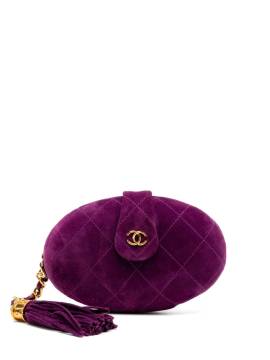 CHANEL Pre-Owned 1994 Tassel Minaudière Clutch - Violett von CHANEL Pre-Owned