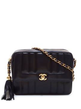 CHANEL Pre-Owned 1995-1997 Kameratasche mit Mademoiselle-Steppung - Schwarz von CHANEL Pre-Owned