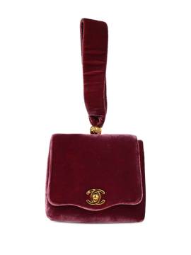 CHANEL Pre-Owned 1995 Clutch aus Samt - Violett von CHANEL Pre-Owned