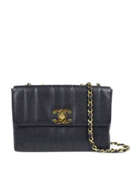 CHANEL Pre-Owned 1995 Jumbo Mademoiselle Classic Flap Schultertasche - Schwarz von CHANEL Pre-Owned