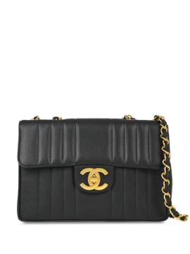 CHANEL Pre-Owned 1995 Mademoiselle Classic Flap Schultertasche - Schwarz von CHANEL Pre-Owned