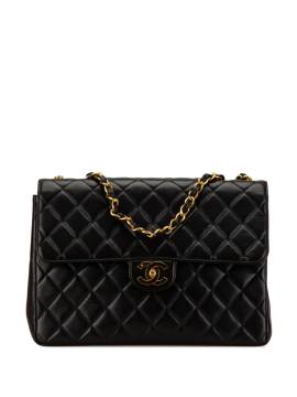 CHANEL Pre-Owned 1996-1997 Jumbo Classic Lambskin Single Flap shoulder bag - Schwarz von CHANEL Pre-Owned