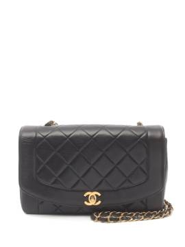 CHANEL Pre-Owned 1996-1997 mittelgroße Diana Schultertasche - Schwarz von CHANEL Pre-Owned