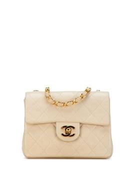 CHANEL Pre-Owned 1996-1997 mini Square Classic Single Flap Umhängetasche - Braun von CHANEL Pre-Owned