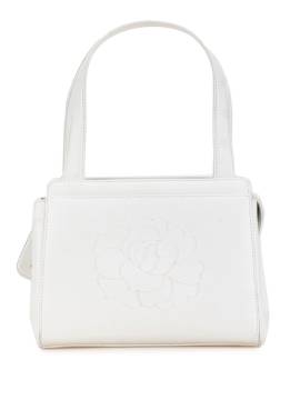 CHANEL Pre-Owned 1997-1999 mini Camellia Handtasche aus Kalbsleder - Weiß von CHANEL Pre-Owned