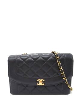 CHANEL Pre-Owned 1997-1999 mittelgroße Diana Schultertasche - Schwarz von CHANEL Pre-Owned