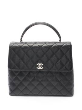 CHANEL Pre-Owned 1997-1999 pre-owned Handtasche mit Diamantsteppung - Schwarz von CHANEL Pre-Owned