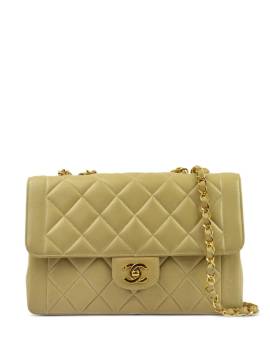 CHANEL Pre-Owned 1997 Classic Flap Schultertasche mit doppelter Kette - Nude von CHANEL Pre-Owned