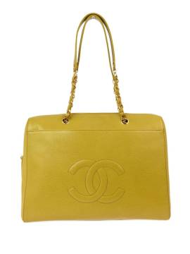 CHANEL Pre-Owned 1998 Handtasche mit CC-Steppung - Gelb von CHANEL Pre-Owned