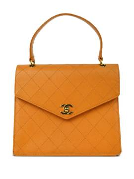 CHANEL Pre-Owned 1998 Mini-Tasche mit Rautensteppung - Orange von CHANEL Pre-Owned