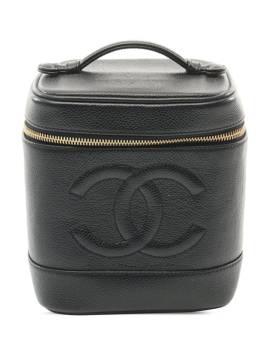 CHANEL Pre-Owned 2000-2002 CC Kosmetiktasche aus Kaviarleder - Schwarz von CHANEL Pre-Owned