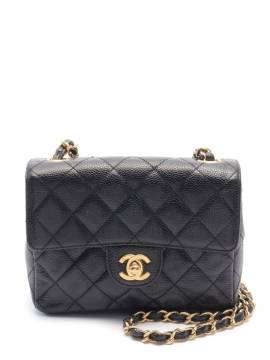 CHANEL Pre-Owned 2000-2002 mini Classic Flap Schultertasche - Schwarz von CHANEL Pre-Owned