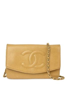 CHANEL Pre-Owned 2000 WOC Chain Portemonnaie - Nude von CHANEL Pre-Owned