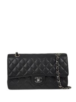 CHANEL Pre-Owned 2000 mittelgroße Schultertasche mit Double Flap - Schwarz von CHANEL Pre-Owned