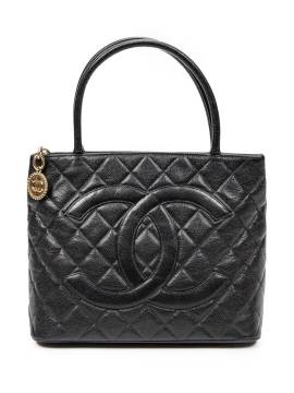 CHANEL Pre-Owned 2002-2003 CC Timeless Medallion Shopper - Schwarz von CHANEL Pre-Owned