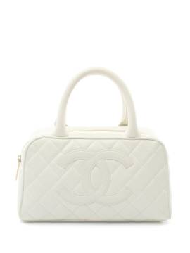 CHANEL Pre-Owned 2003-2004 pre-owned Handtasche mit Rautensteppung - Weiß von CHANEL Pre-Owned