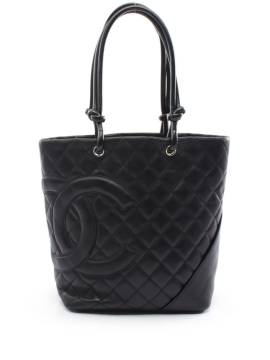 CHANEL Pre-Owned 2003-2004 mittelgroße Cambon Line Handtasche - Schwarz von CHANEL Pre-Owned