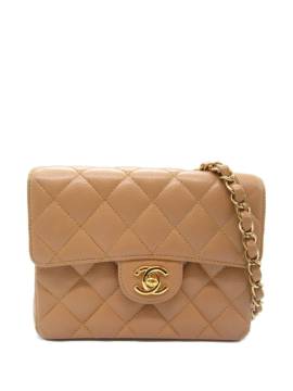 CHANEL Pre-Owned 2003-2004 mini Classic Flap Schultertasche - Nude von CHANEL Pre-Owned