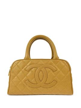 CHANEL Pre-Owned 2003 Bowlingtasche mit CC - Gelb von CHANEL Pre-Owned